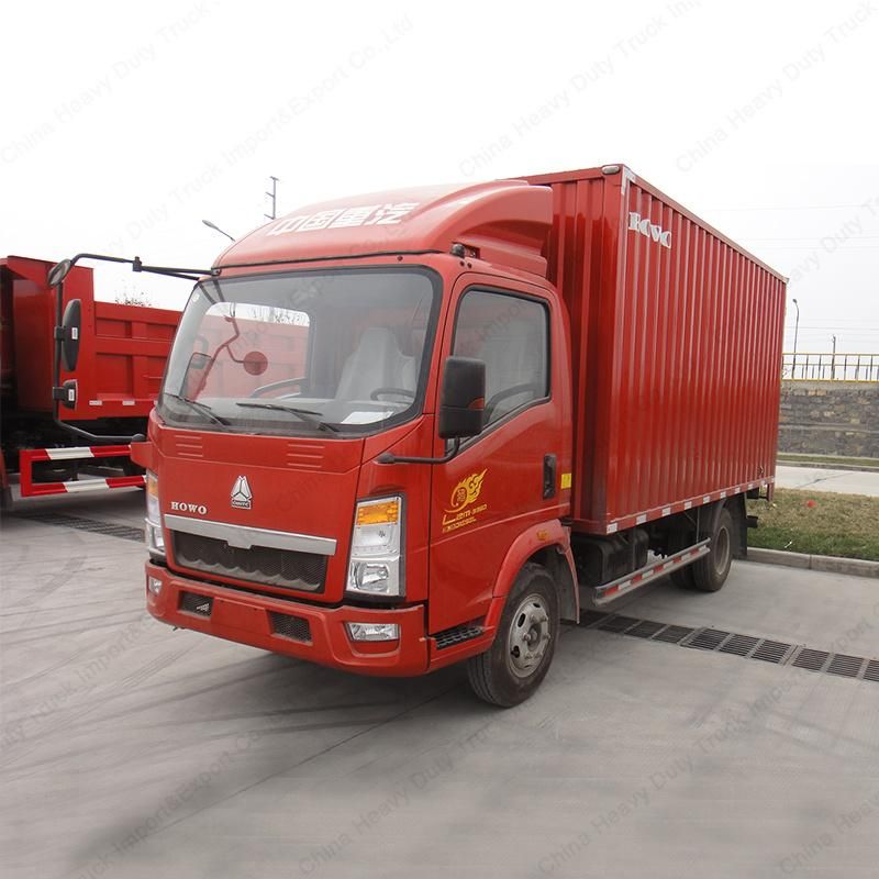 Cnhtc Sinotruk HOWO Right Hand Drive Truck 8-9tons 4X2 Box Type Light Truck