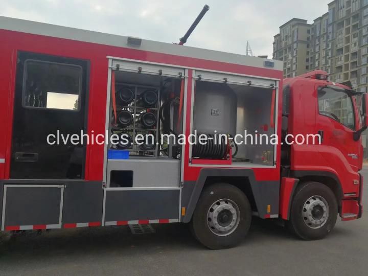 ISUZU 8X4 460HP Powder Fire Truck with Extra Crew Room