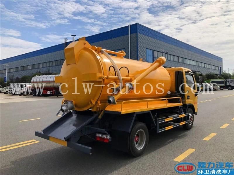 Dongfeng Duolicar 4000liters 4cbm 4m3 Vacuum Sewage Suction Truck Septic Tank Truck Waste Water Suction