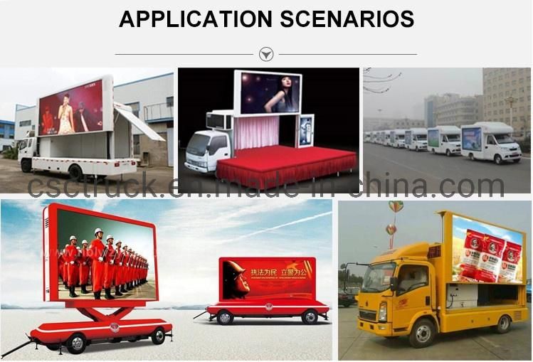 Sinotruk P6 P8 Attractive Color Road Show LED Panel Advertising Truck