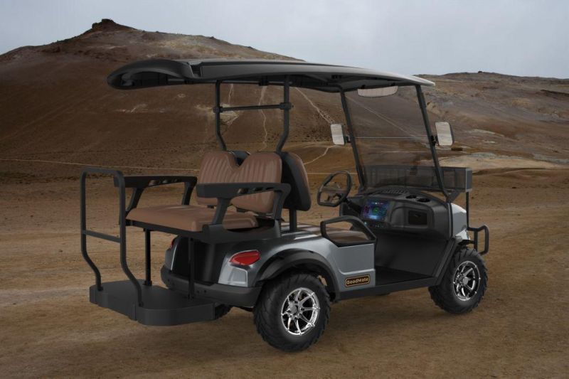 CE Approved 4 People Electrical Golf Cart with off Road Tyres Electric Hunting Car for Sale