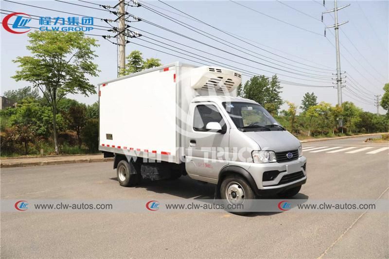 Karry Mini 1ton 2tons Gasoline Type Refrigerated Truck Fresh Vegetables Truck 4X2 Refrigerator Van Box Truck