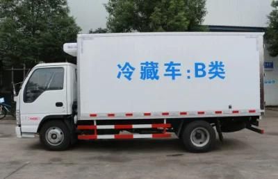 Hot Sale Japanese Isuzu 5 Tons Small Refrigerated Vehicles Frozen Fresh Food Transport Refrigerator Van Truck