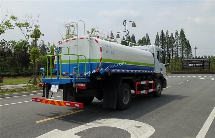 Dongfeng Diesel Water Bowser Truck Road Water Sprinkler 10ton 11ton 12tons Water Transport Tanker Truck