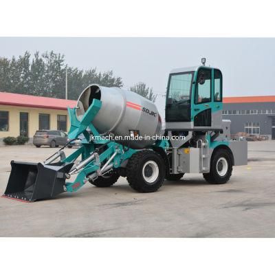 Self Loading 1.5m3 Concrete Mixer Cement Mixer