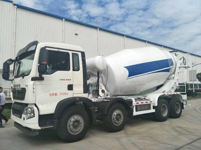 Hotsale China HOWO 8X4 Good Quality Lightweight Fuel-Saving High-Efficient 12cbm Construction Concrete Cement Mixer Truck