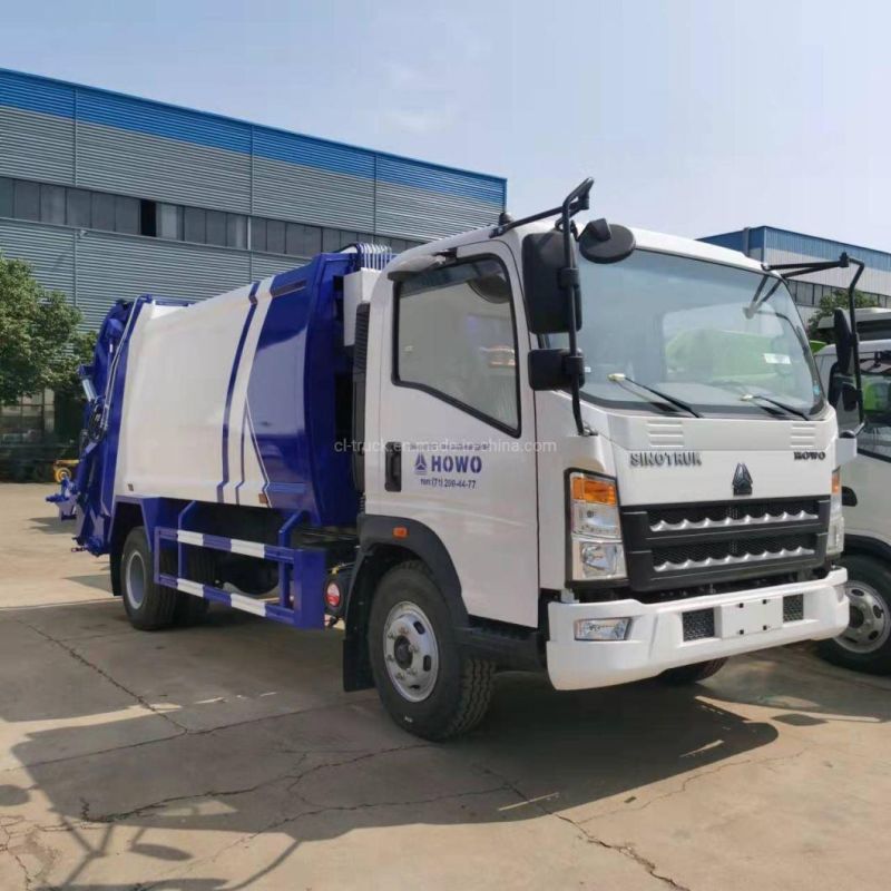 Sinotruk HOWO Light 5m3 6m3 7m3 Compactor Garbage Bin Truck in China