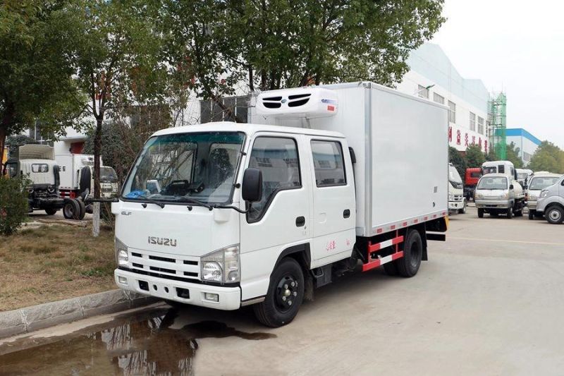 Japanese Brand Isuzu 4X2 Diesel Engine Refrigerated Teuck Optional Refrigerated Temperature 4m Length Length Van Cooling Box Truck