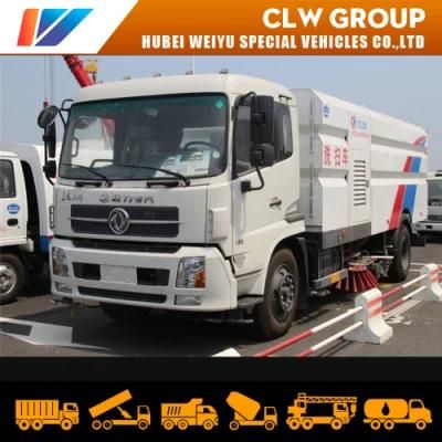 Dongfeng 15m3 8tons High Quality Big Road Cleaning Sweeper Truck with Brush and High Pressure Water Sprinkler