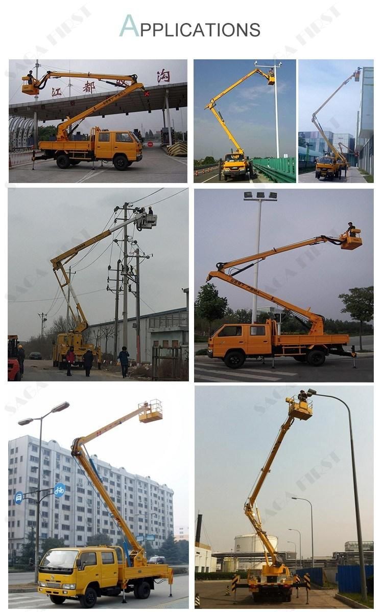 Vehicle Mounted Articulating Boom Lift Sky Lift for Cherry Picker