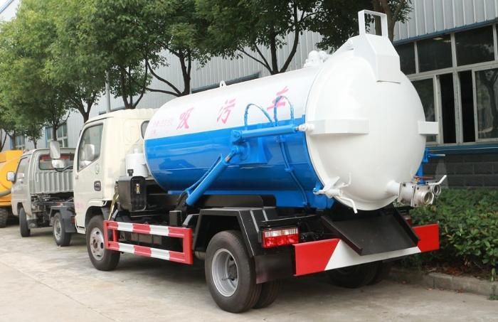 Dongfeng 2cbm 2000L Cleaning Machine with Pressure Tank Vacuum Sewage Fecal Suction Truck