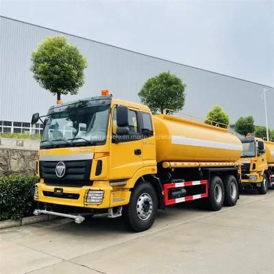 Foton Aumark 6X4 20000liter 25000liter Water Tanker 20m3 25m3 Water Bowser Truck Hot Sale in South America