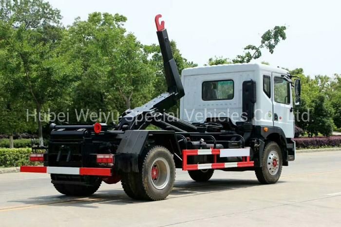 China Dongfeng 10cbm/10000liters Small Hook Arm Waste Truck Arm Lifting Garbage Truck From Factory Sale Directly