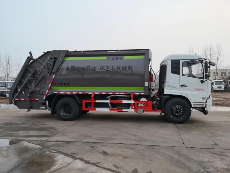 12m3 Compress Garbage Truck, Self-Loading Compressor Garbage Truck, High Efficiency Hydraulic Compressor Garbage Truck