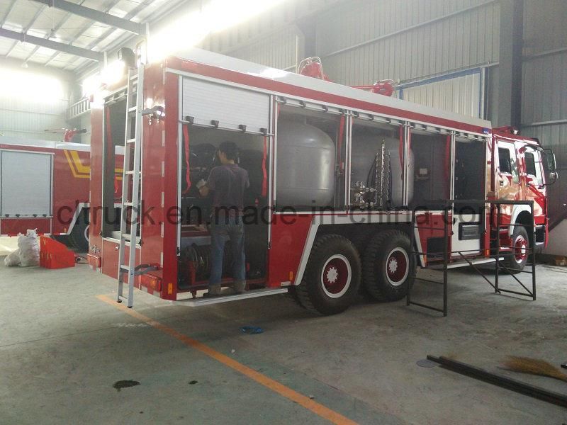 Fire Rescure Special Vehicels 6000liter Water Foam Fire Fighting Truck