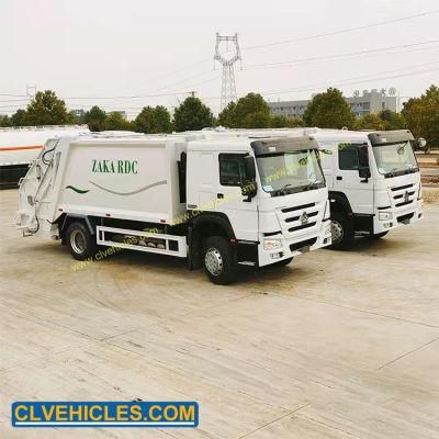 Sinotruk 6 Wheels 290HP Garbage Compactor Truck 14cbm Garbage Truck