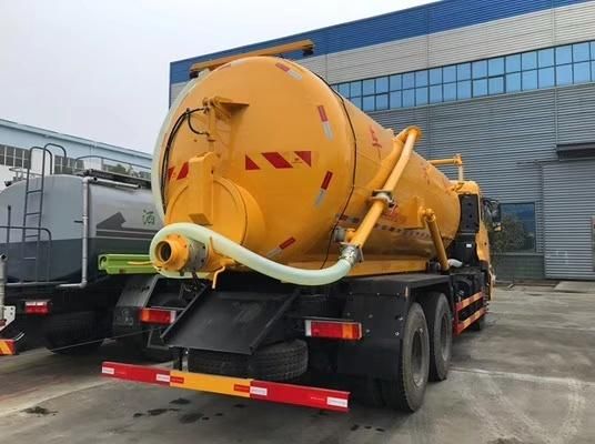 Dongfeng 6X4 18cbm 18tons Vacuum Sewage Suction Tanker Truck with Water Ring Vacuum Sewage Suction Truck
