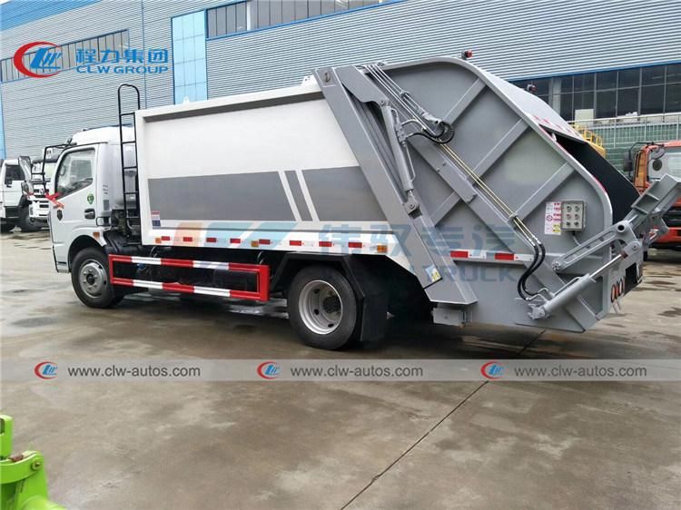 Dongfeng 6tons Rear Loading Waste Garbage Collection Garbage Compactor Truck