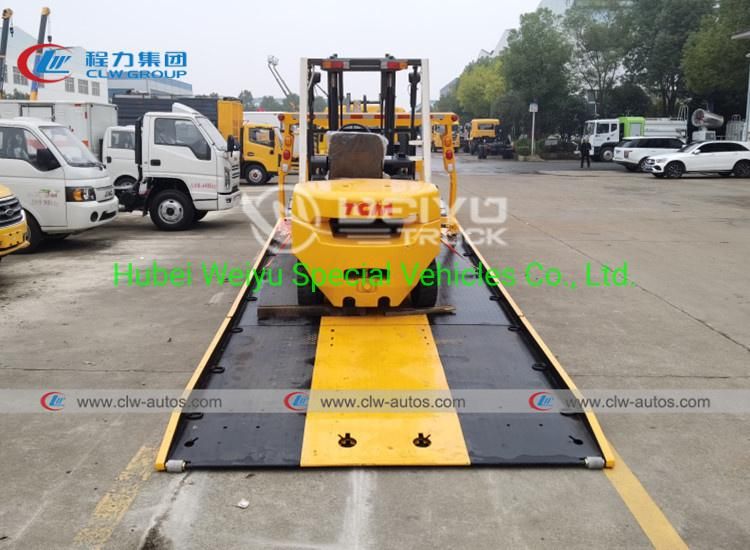 JAC 4t 5ton Towing Trucks Full Landing Bed Low Angle Car Carrier Road Rescue Recovery Flatbed Tow Truck for Chile