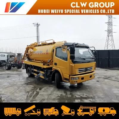 Donfeng 5cbm 5000liters Vacuum Suction Truck Sewage Tanker Truck