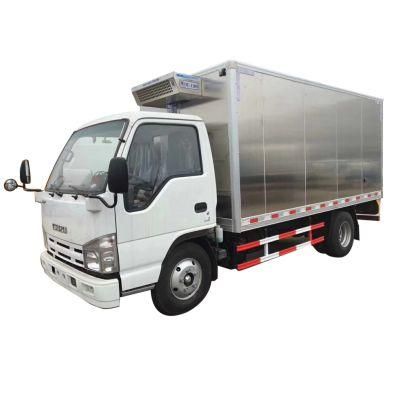 Good Quality Japan Brand I Suzu 100p Small Mini 3tons 5 Tons Vegetable Meat Transport Aluminum Refrigerated Truck Body