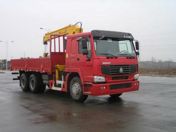 Sinotruk 6X4 Dump Truck with Crane Boom and Grab