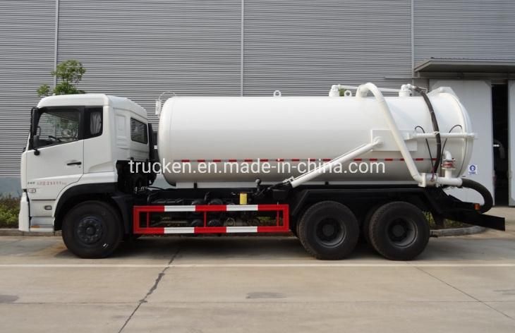 Dongfeng 16000L Municipal Equipment Vacuum Fecal Suction Truck 16000litres Sewer Cleaning Truck