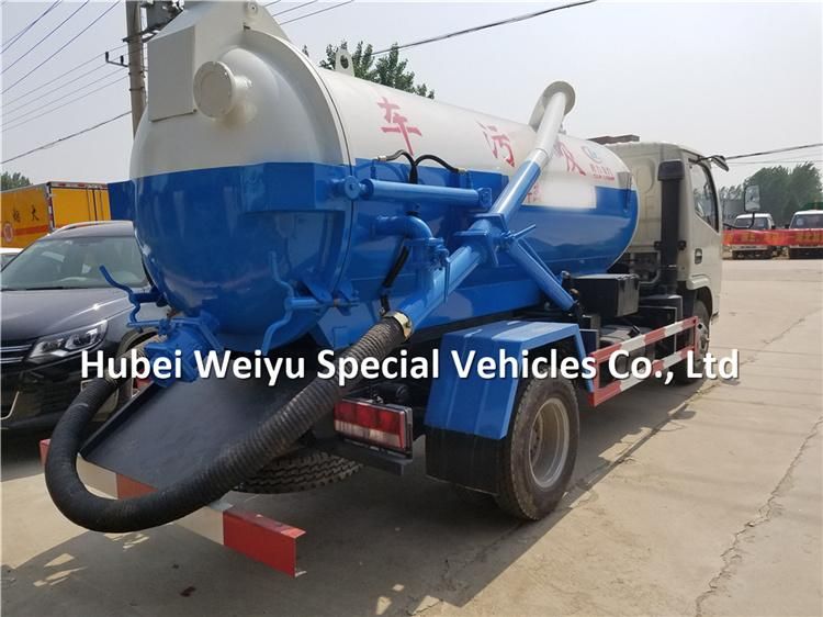 4000liters Sewage Water Truck 4tons Vacuum Sewer Cessipit Emptier Truck