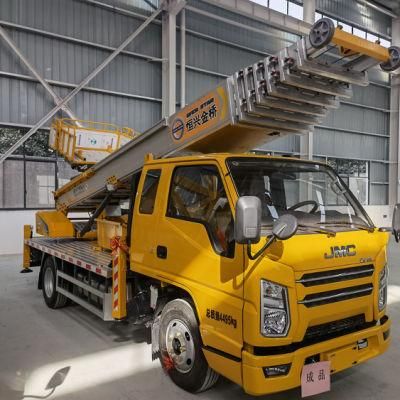 Jmc 18m 20m 22m Aerial Work Platform Truck Ground Ladder Truck Service Aerial