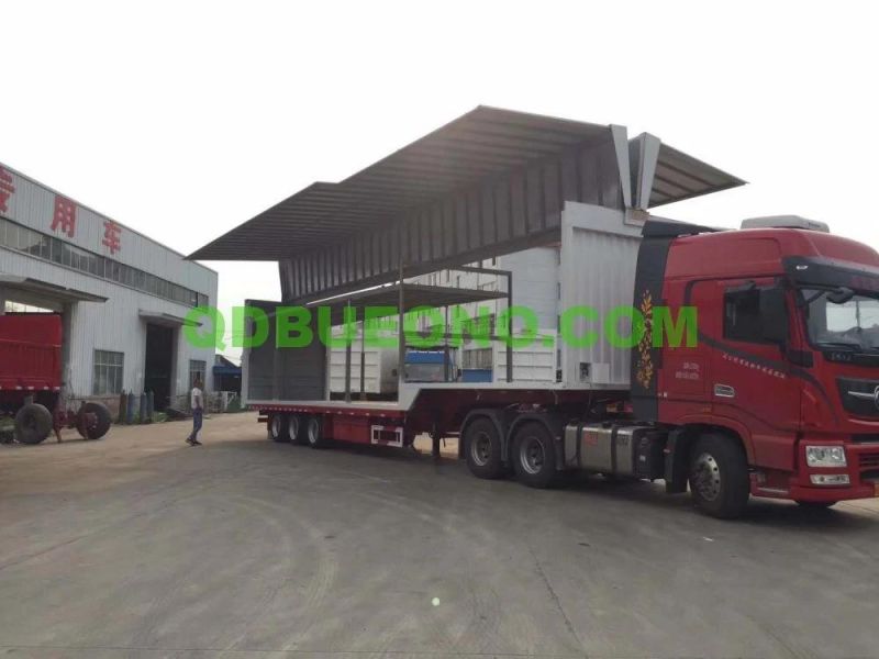 Customized Aluminum Wing Van Truck Body for Hino Mitsubishi Man Fuso Semi-Trailer Truck