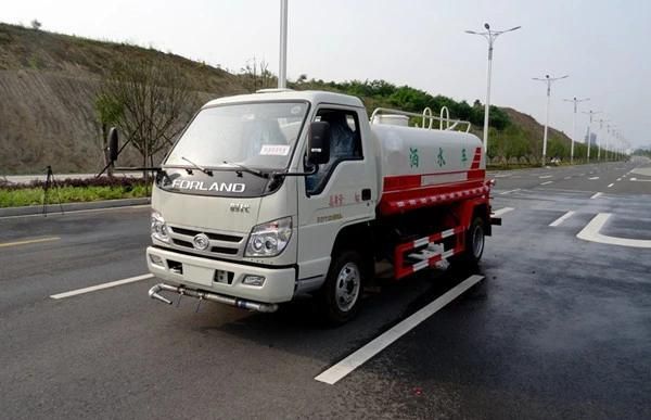 Foton Mini Water Sprinkler Spraying Tanker Truck for Sales