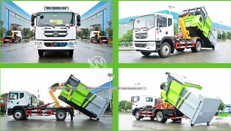 Foton 3L 3cbm Mini Hook Lift Truck Roll off Arm Garbage Truck on Hot Sale