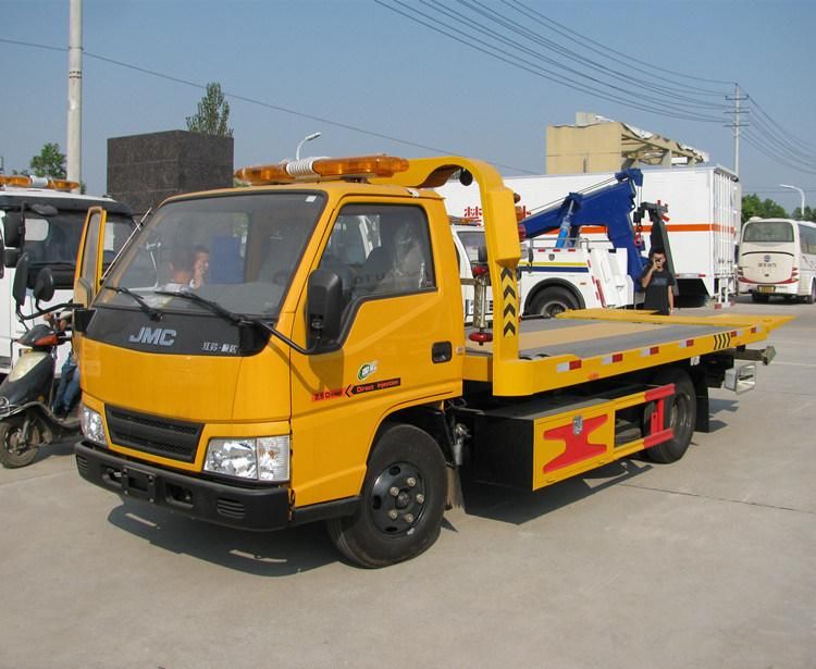 Chinese Factory Supplied Jmc 4X2 2 to 3 Ton Small Wrecker Tow Truck for Sale with Low Price