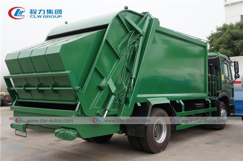 Sinotruk HOWO 4X2 300HP Big Capacity Compressed Rubbish Vehicle Garbage Compactor Truck