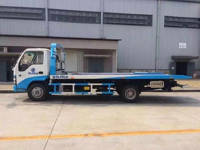 Isuzu 4tons Small Wrecker Truck 5.6 Meters Towing Cars Recovery Tow