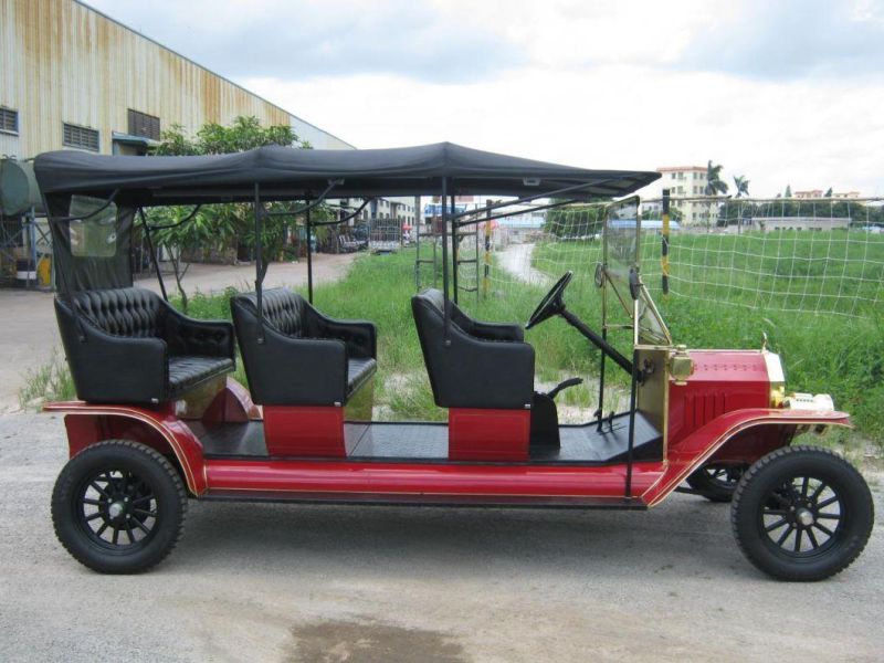 Antique Look Vehicle Vintage Electric Classic Car with 8 Seats CE Certified