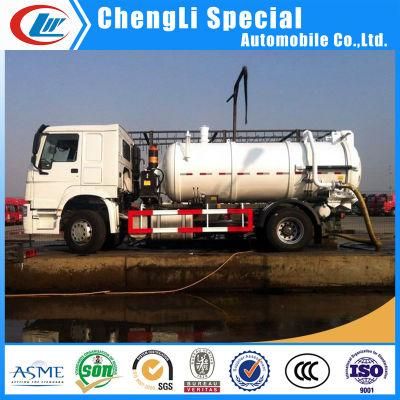 Sinotruk 8000L 10000L Sewage Tanker Truck for Sludge Cleaning