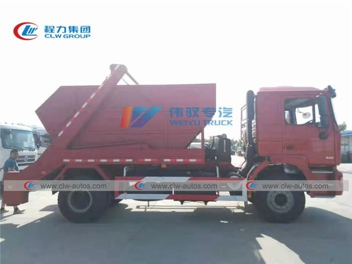 Shacman 4X2 China Swing Arm Garbage Truck 15tons 20tons Garbage Collection Truck