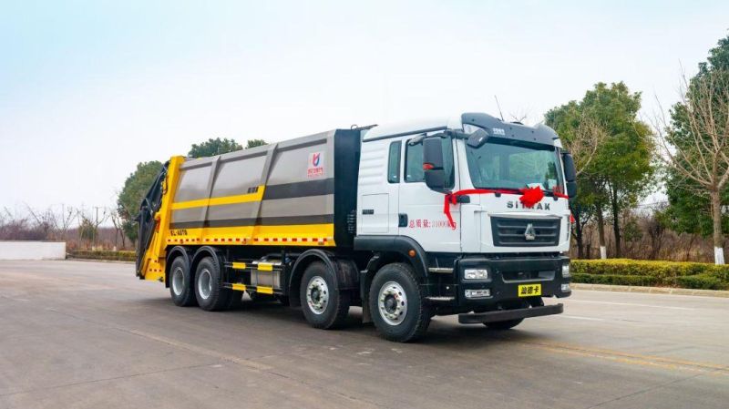 High Quality Heavy HOWO 8X4 Garbage Truck 25 Cbm Loading Capacity 15ton back-loaded compaction garbage handlers