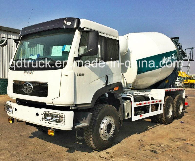 FAW CONCRETE MIXER TRUK/ 9m3 CAPACITY CEMENT MIXER TRUCK