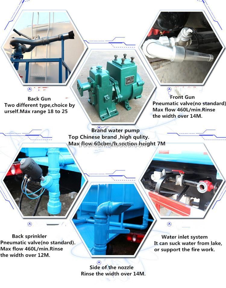 Water Bowser New 10, 000 Liters Small Water Tanker Sprinkler Truck