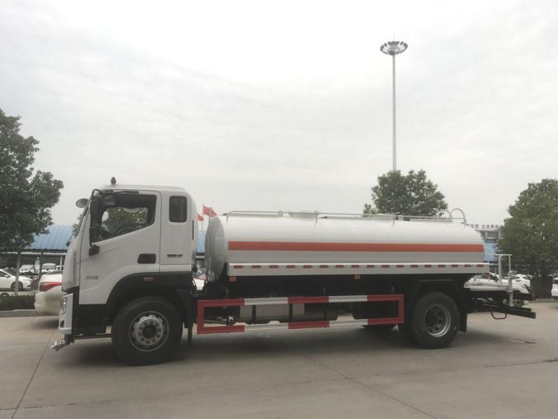 Foton 12cbm 14cbm 15cbm 16m3 Water Tank Truck for Sale