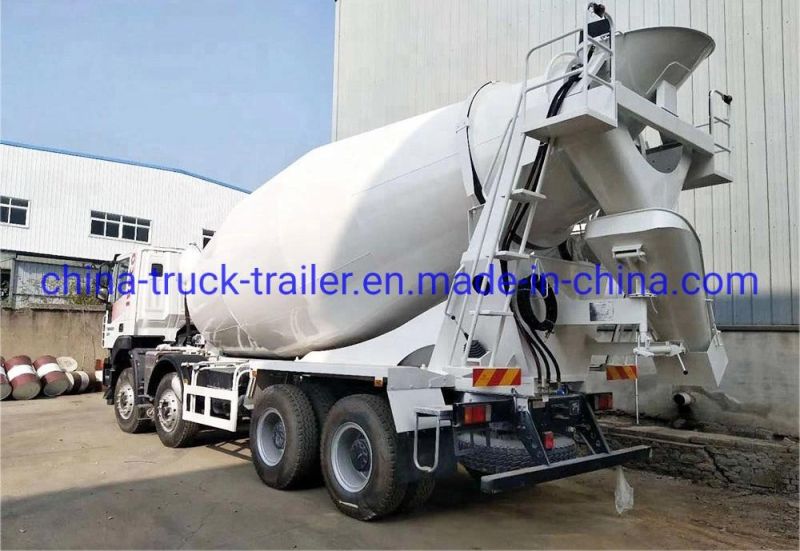 China Isuzu Chassis 14m3 Qingling 460HP Cement Mixer Truck