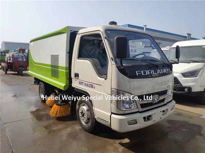 Mini Truck Mounted Vacuum Road Sweeper 2tons Forland Road Sweeping Truck