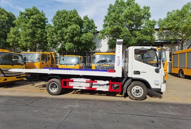 Foton Aumark 5600mm Length Flat Bed Wrecker Truck for Sale