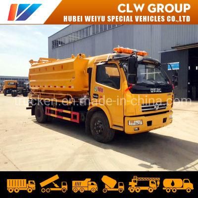 5000liters Sewage Suction Vacuum Truck Combined with Sewer Jetting Cleaning Truck