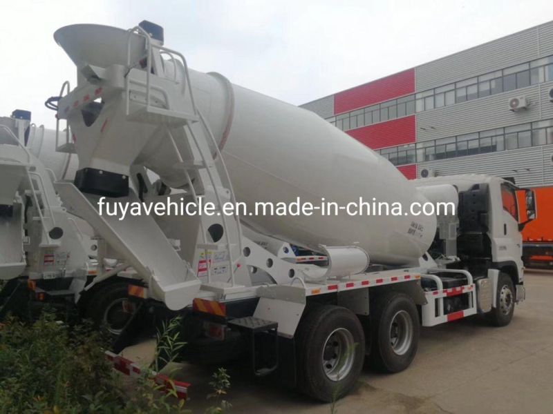 Japan Brand Isuz Giga 6 Cubic Meters 8cbm 6X4 Concrete Mixer Bowsers for Sale