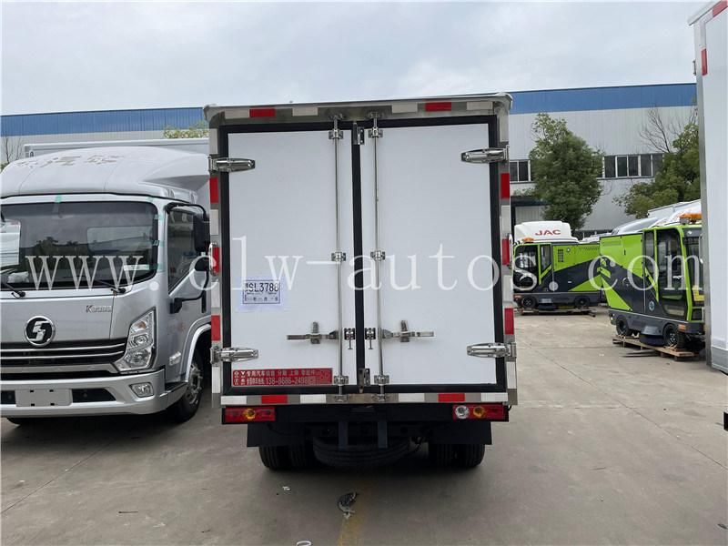 Foton Xiangling M1 Gasoline Refrigerated Truck Fresh Meat Vegetables Refrigerated Truck 4X2 Refrigerator Box Van Truck