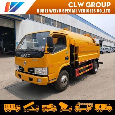 Dongfeng High Pressure Jetting Sewer Cleaning Truck 3.5m3 Suction Tank