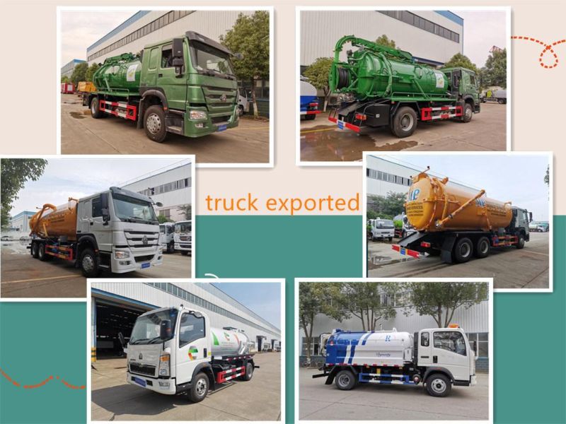 5cbm Vacuum Tank Jetting Sewage Cleaning Toilet Suction Tanker Sewage Truck